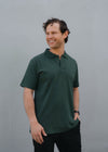 Hemp Mens Short Sleeve Polo